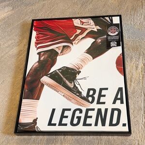 Be A Legend Athlete Man Cave Artwork by Notoriart 24 by 18 with tags